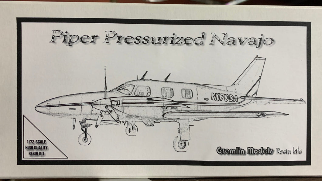 Piper Pressurized Navajo 1/72 Resin Kit by Gremlin