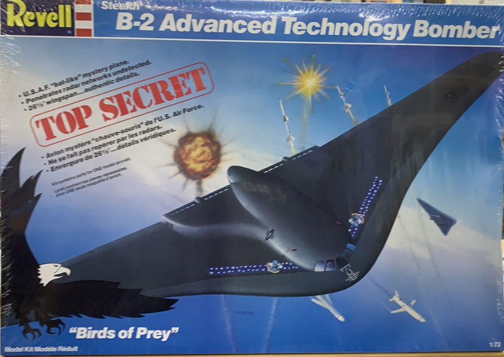 h1498【未開封・保管品】Revell レベル 1/72 Stealth B-2