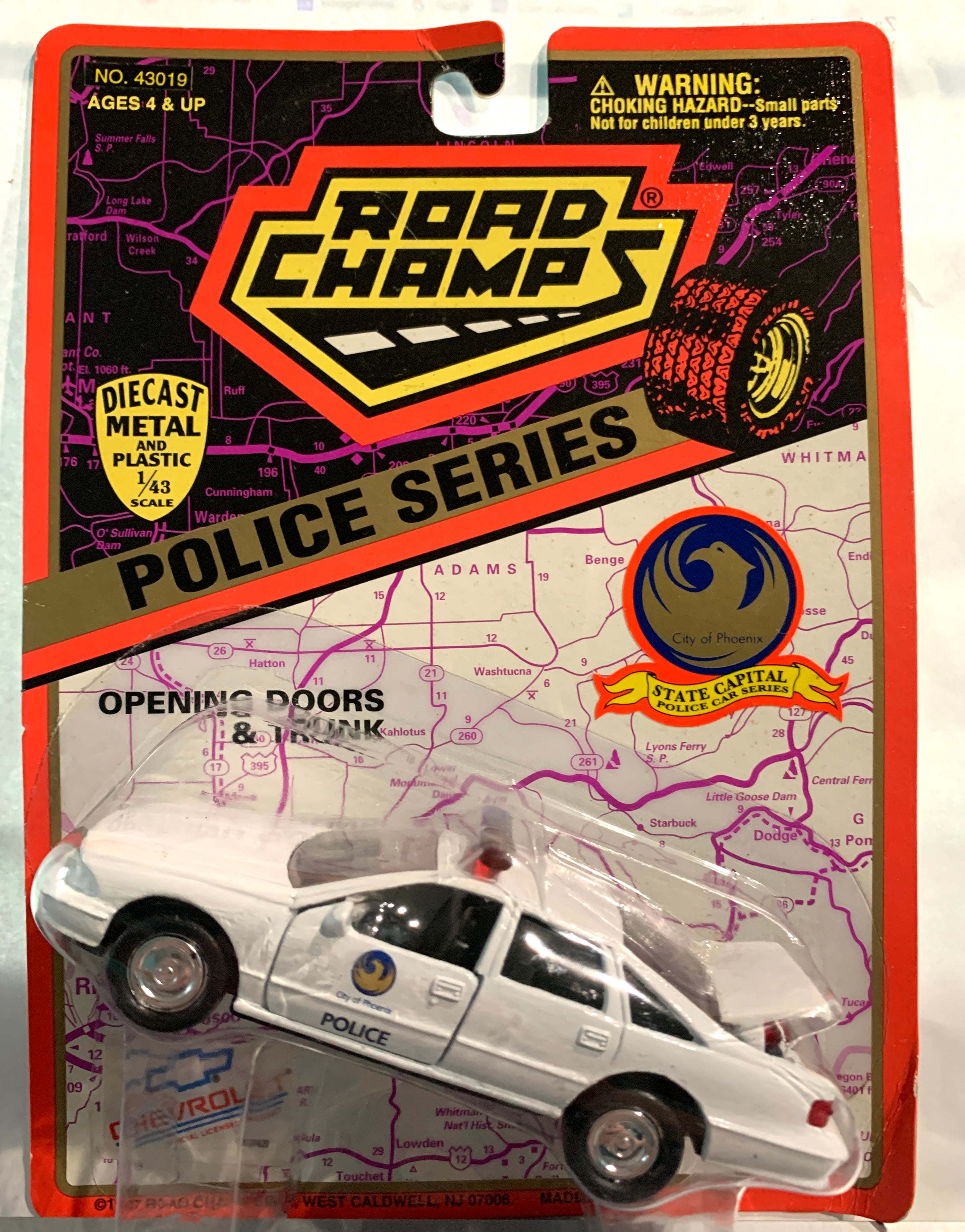 City of Phoenix Arizona Police, 1/43 1997 CHERVOLET CAPRICE – J