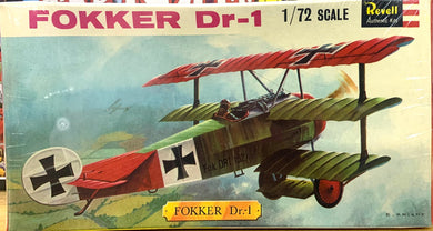 Fokker Dr. I Revell (Great Britain)  1/72  Initial 1966 Release