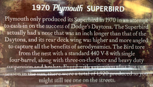 1970 Plymouth Superbird 1/64, "MUSCLE CARS" (Kruse International) Johnny Lightning
