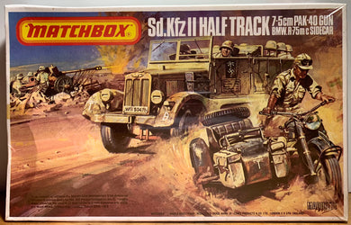 Sd.Kfz 11 Half Track, 7.5cm Pak-40 Gun, BMW R.75 m/c Sidecar  1/76