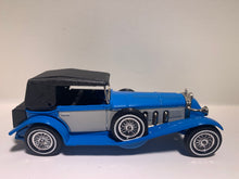 Load image into Gallery viewer, 1928 Mercedes-Benz SS, 1/43 Blue, Light Blue Panels; Black Top &amp; Seats