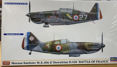 Morane Saolnier M.S.406 and Dewoitine D.520 'Battle of France' Limited Edition  1/72