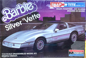 Barbie Silver 'vette 1/24 1984 Issue Snap Tite