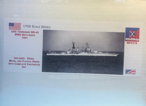 USS Tennessee BB-43 1941 1/700