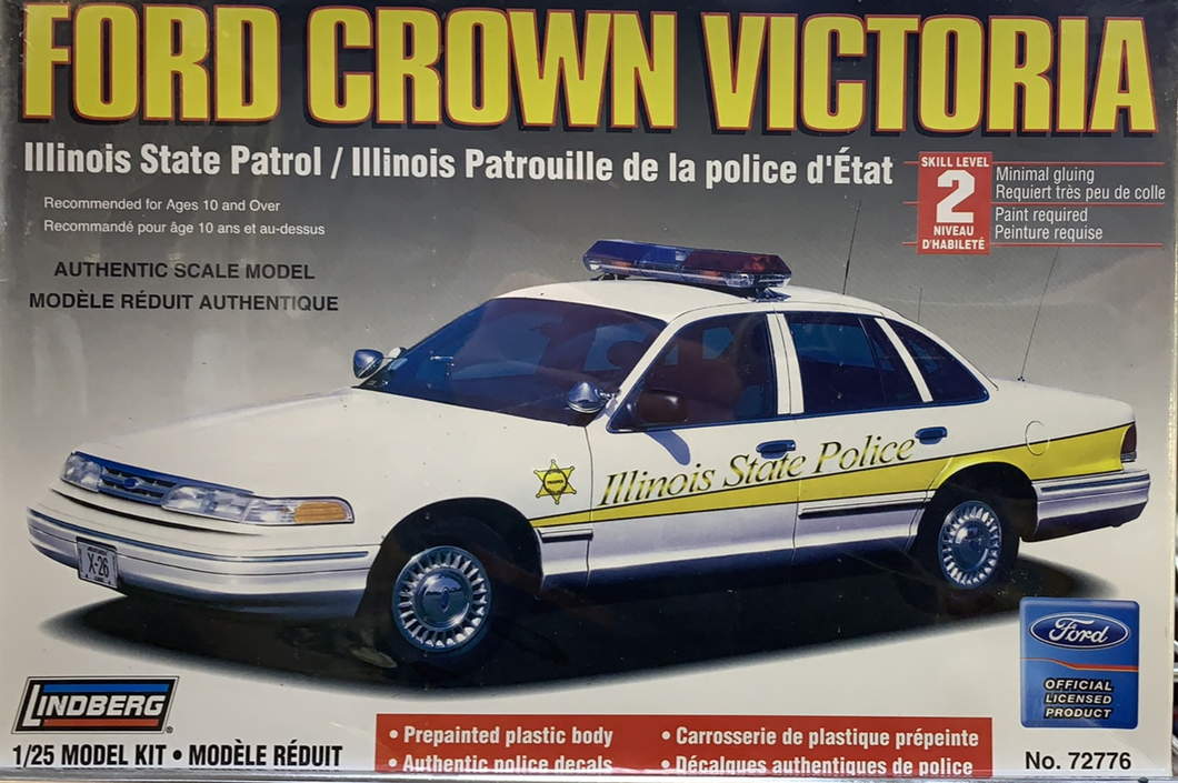 Crown Victoria Ford Police Car Illinois State Police 1/25