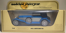 Load image into Gallery viewer, 1928 Mercedes-Benz SS, 1/43 Blue, Light Blue Panels; Black Top &amp; Seats