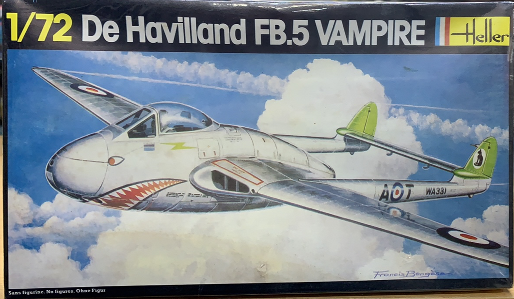 De Havilland FB.5 Vampire 1/72  1979 ISSUE