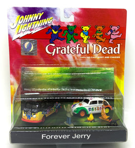 Forever Jerry - Grateful Dead Diorama - 1965 VW Beetle & 1965 VW Samba Bus