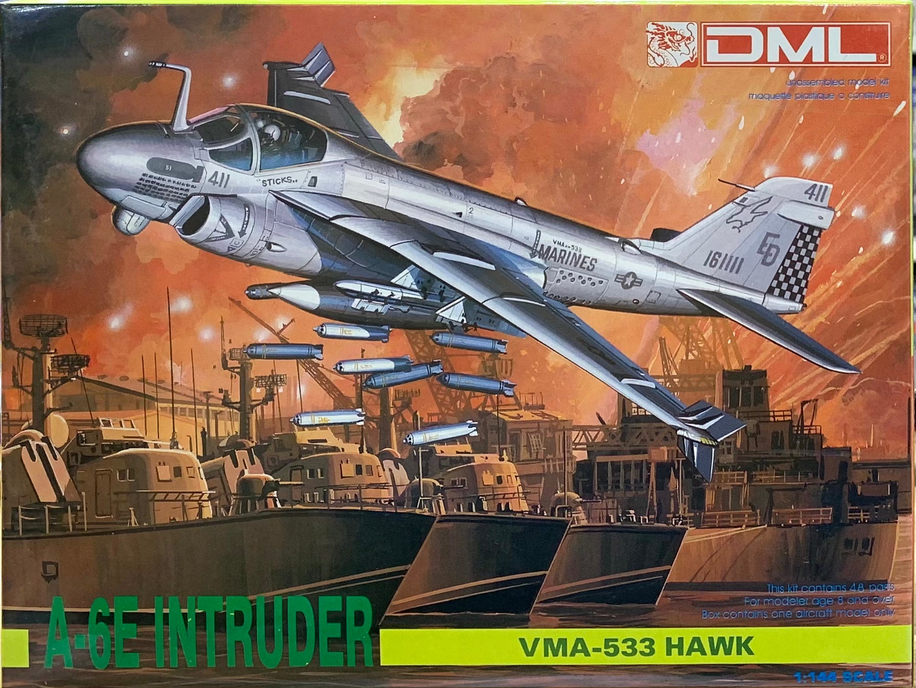 A-6E Intruder VMA(AW)-533 Night Hawks ED405 1991 Desert
