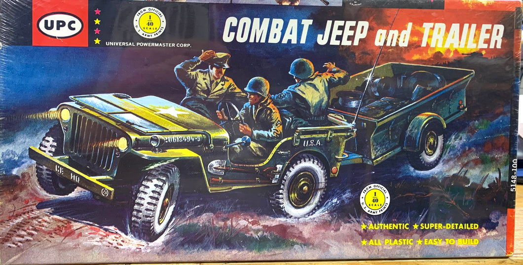 Combat Jeep and Trailer  1/40