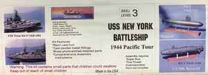 USS NEW YORK BATTLESHIP 1944 1/350 RESIN