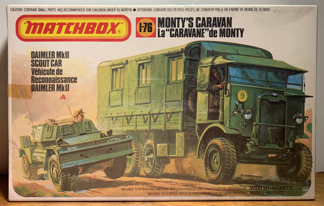 Monty's Caravan & Daimler MkII Scout Car, 1/76 Initial 1980 Release