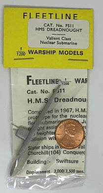 HMS DREADNOUGHT VALIENT CLASS SUBMARINE 1/1200