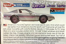 Load image into Gallery viewer, Barbie Silver &#39;vette 1/24 1984 Issue Snap Tite