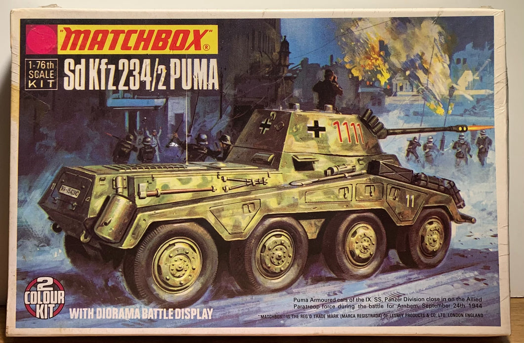 Sd Kfz 234/2 Puma  1/76 Initial 1978 Release