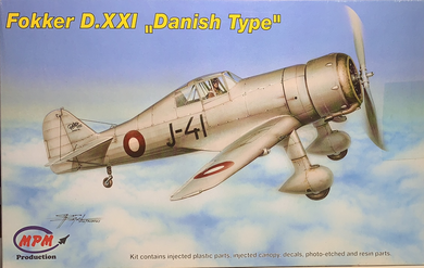 Fokker D.XXl Danish Type 1/72