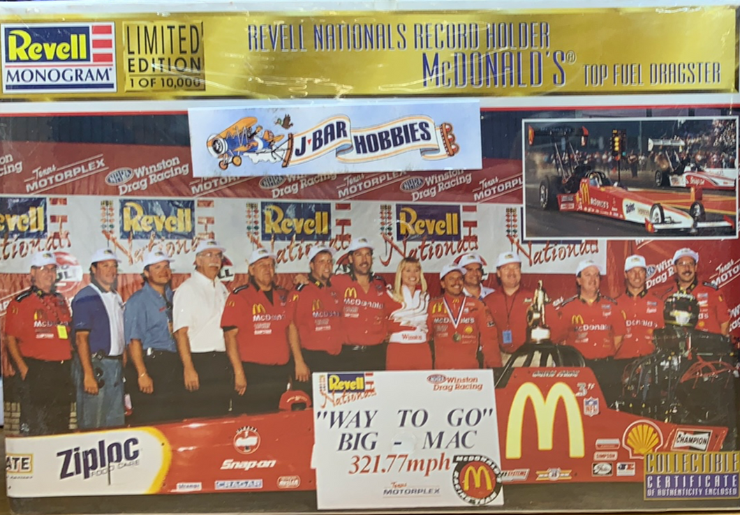 Limited Edition 1 or 10,000 Revell Nationals Record Holder McDonald's 1/25