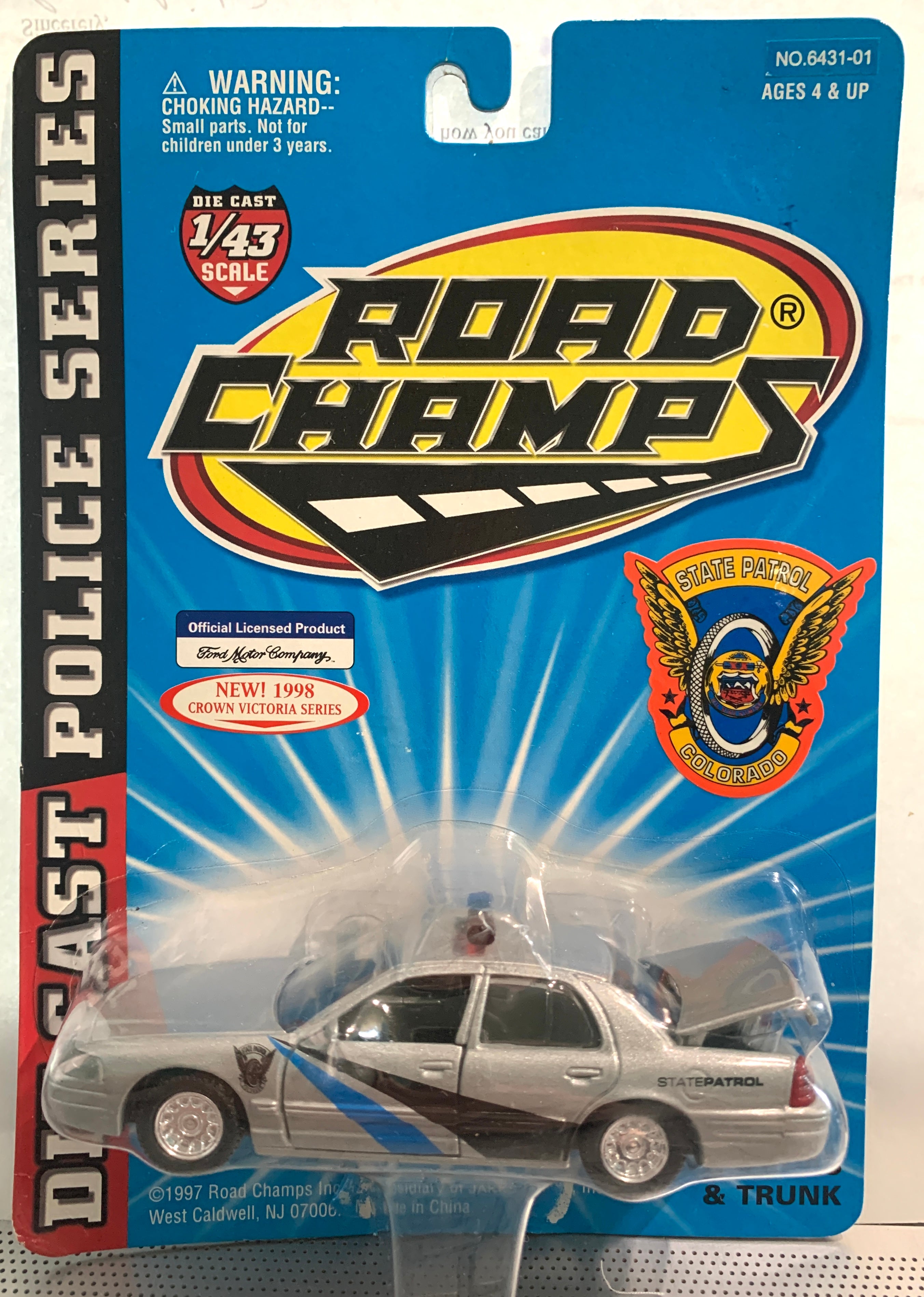 Colorado State Patrol, 1/43 1998 Ford Crown Victoria – J-BarHobbies