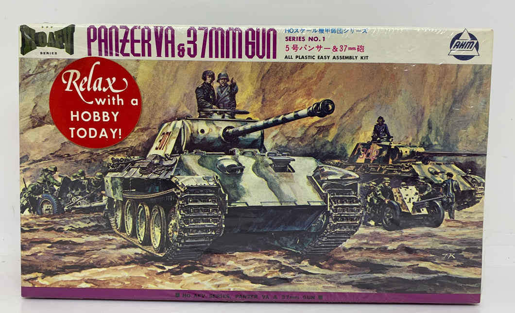 Panzer V A & 37mm Gun 1/87 HO SCALE 1976 ISSUE