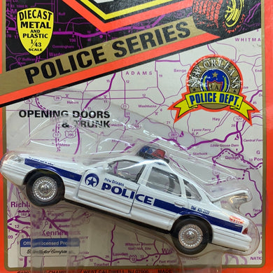 Ford 1997 Crown Victoria New Orleans Police Car, 1/43 Diecast