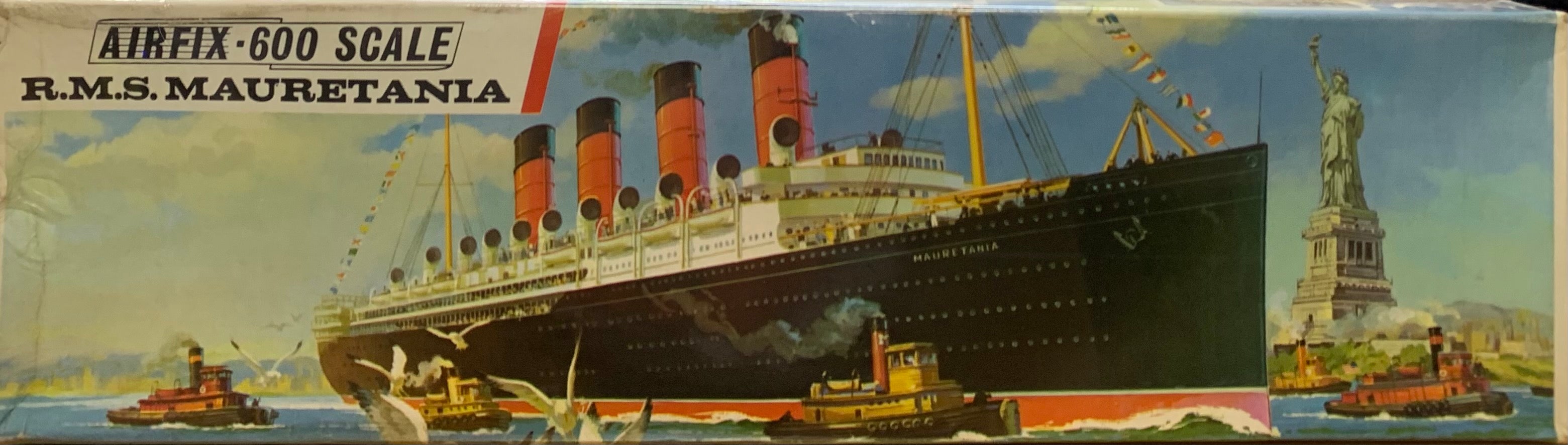 AIRFIX RMS MAURETANIA 1:600 プラモデル R.M.S. Mauretania 1/600 Initial 1964 Release – J-BarHobbies