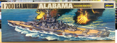 U.S.A. Battleship USS Alabama BB-60 Water Line Series  1/700  1975 ISSUE