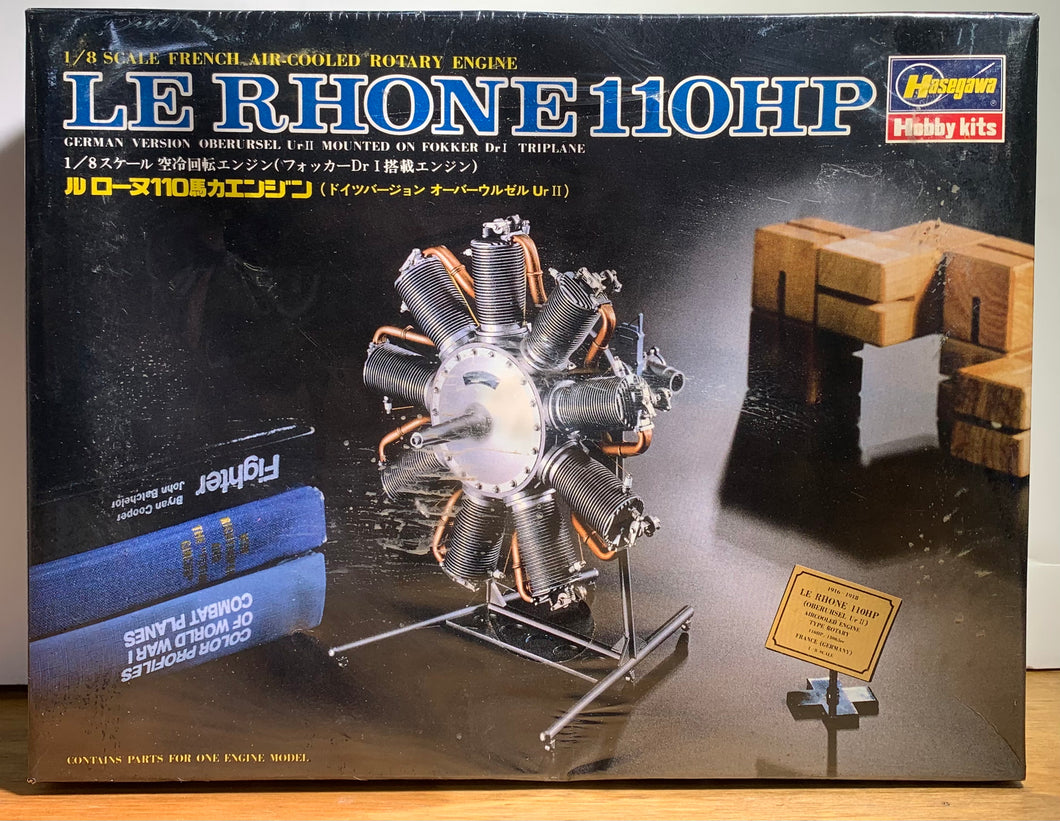 Le Rhone 110HP Air Cooled Rotary Engine  1/8 Very Rare