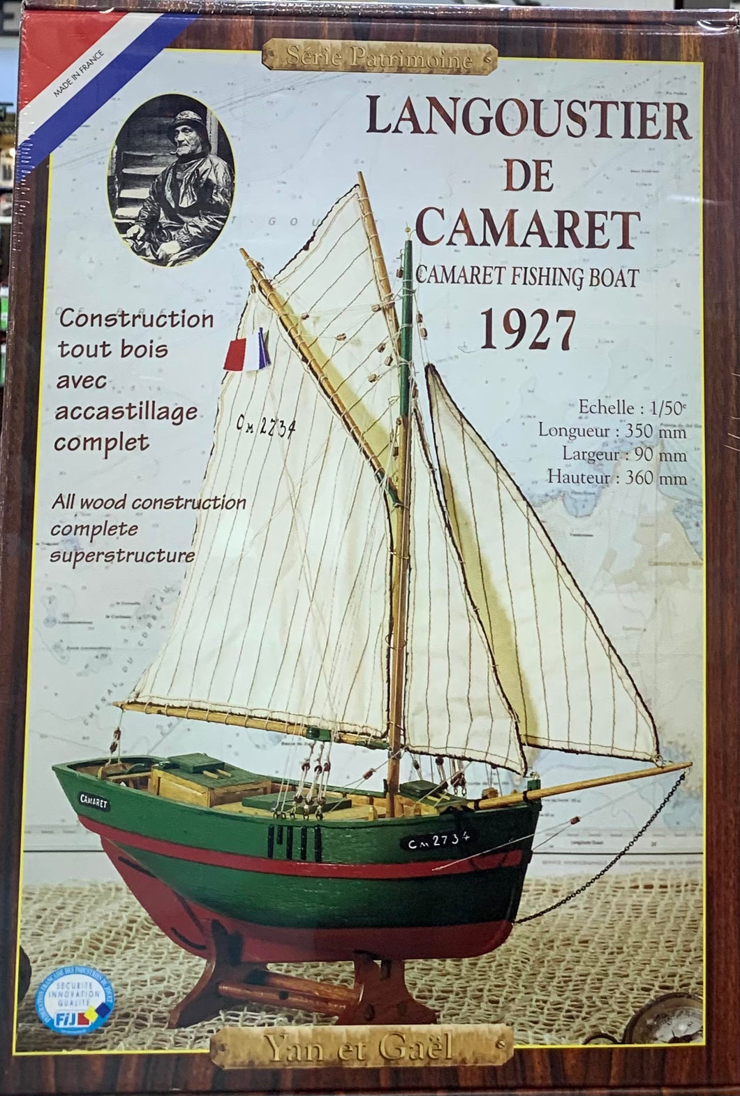 LANGOUSTIER DE CAMARET 1/50 Wooden Model Ship Kit – J-BarHobbies