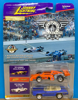 1974 Winner Johnny Rutherford 1974 Pace Car Hurst Olds Indianapolis 500 Champions (Limited)