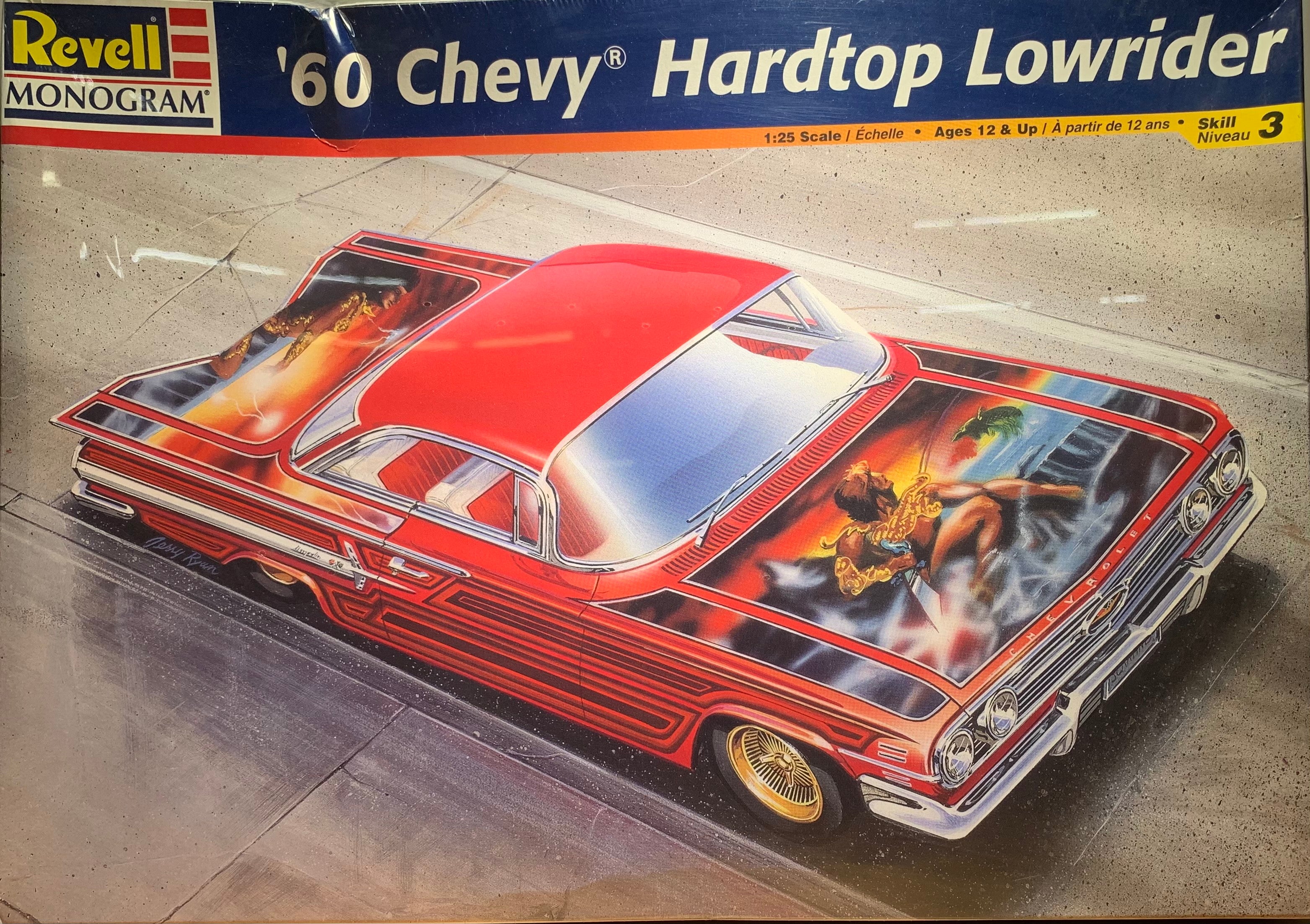 自動車 1/25 revell 1960 impala hardtop lowrider 1960 Chevrolet Impala Hardtop Lowrider 1/25 1998 ISSUE – J-BarHobbies