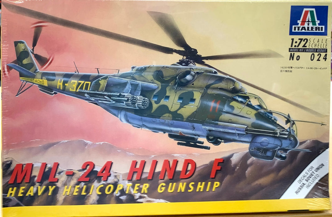 Mil-24 Hind F Heavy Helicopter Gunship 1/72  1994 ISSUE