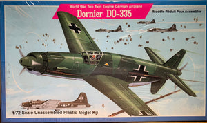 Dornier Do335, 1/72 World War Two Twin Engine German Airplane