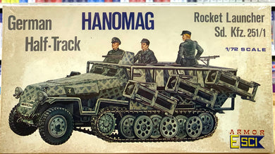 German Half-Track Hanomag Rocket Launcher Sd. Kfz. 251/1 1/72