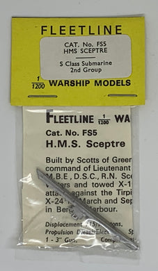 HMS SCEPTRE S CLASS SUBMARINE  1/1200