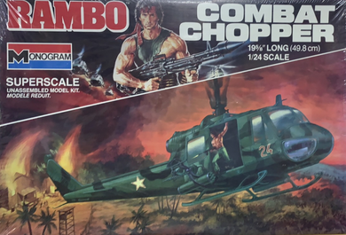 Rambo Combat Chopper, Bell UH-1B Iroquois Huey Helicopter  1/24