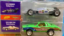 Load image into Gallery viewer, 1975 Winner Bobby Unser Jorgenson Eagle &amp; 1975 Pace Car Buick Century Indianapolis 500 Champions Collection (Limited)