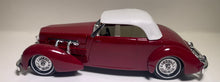 Load image into Gallery viewer, 1937 Cord 812 Coupe 1/43 Plum, White Top